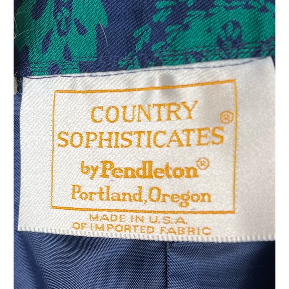 Vintage Country Sophisticates Skirt By Pendleton Made In USA Size 14 Wool Blend - Picture 2 of 4